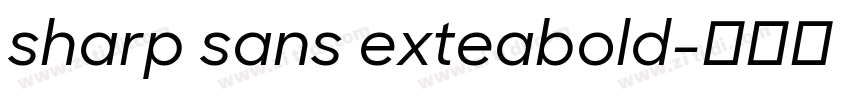 sharp sans exteabold字体转换